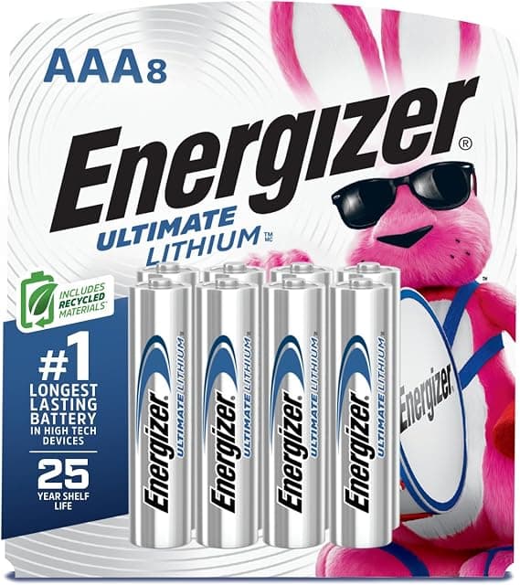 Energizer Ultimate Lithium AAA Batteries (8 Pack)