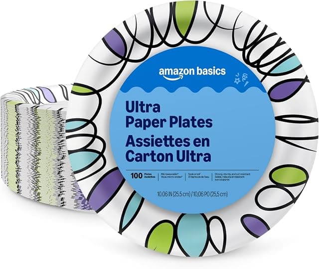 Amazon Basics Ultra Paper Plates