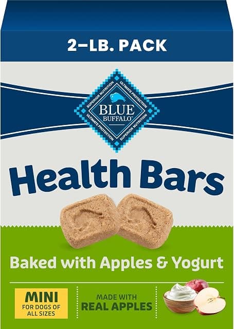 Blue Buffalo Mini Health Bars Apples & Yogurt Crunchy Dog…