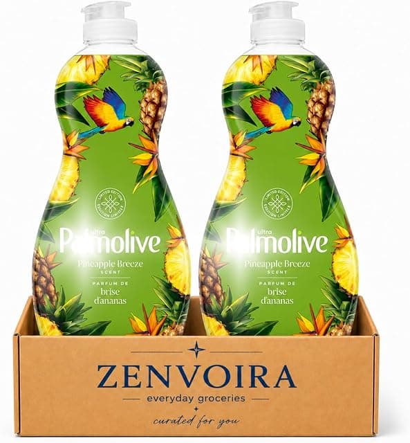 Cleaning Palmolive Liquid Dish Soap Pineapple Breeze 591ML-2…