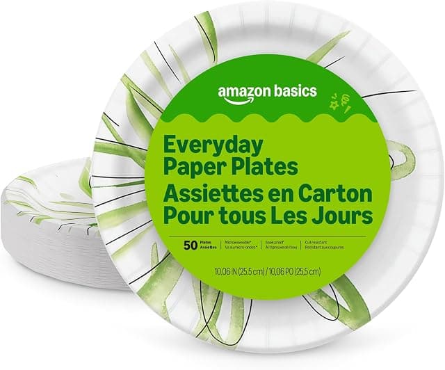 Amazon Basics Everyday Paper Plates