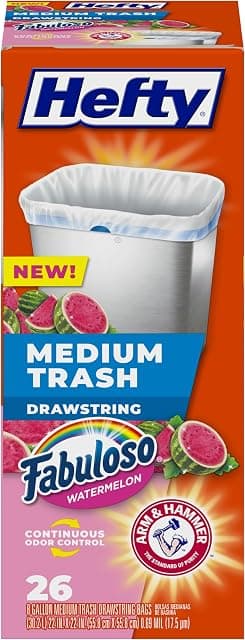 Hefty Medium Trash Bags, 8 Gallon