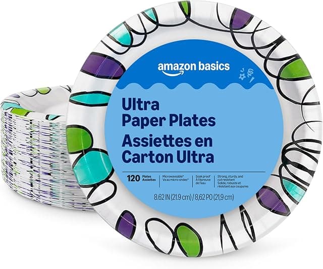 Amazon Basics Ultra Paper Plates