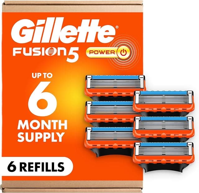 Gillette Fusion5 Power 5-Blade Razor…, with Precision Trimmer