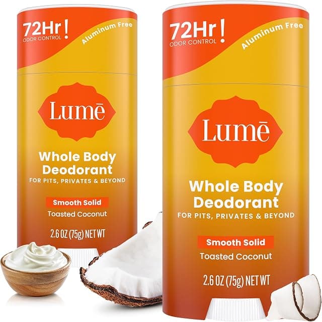 Lume Whole Body Deodorant - Smooth Solid Stick - 72 Hour Odor…