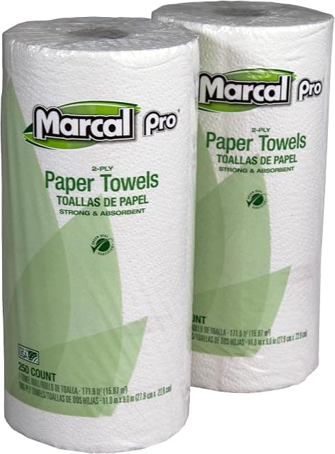 Marcal Paper Towels, Premium 100% Recycled Ki… — White (250HC)