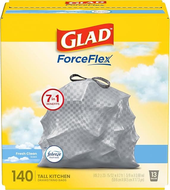 Glad ForceFlex Tall Kitchen Trash Bags