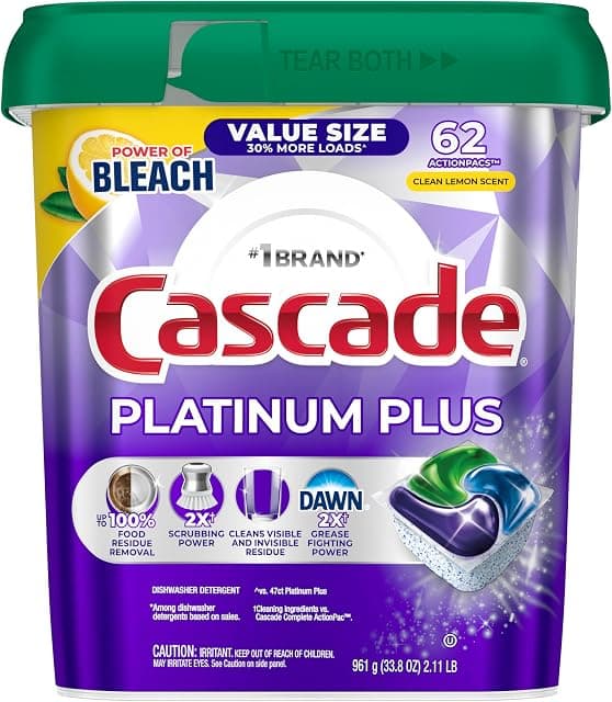Cascade Platinum Plus Dishwasher Pods
