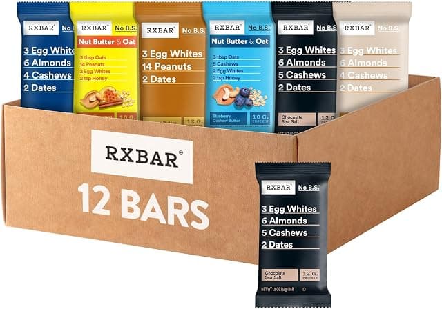 RXBAR Protein Bars, 12g Protein, Gluten Free Snacks, 6-Flavor…